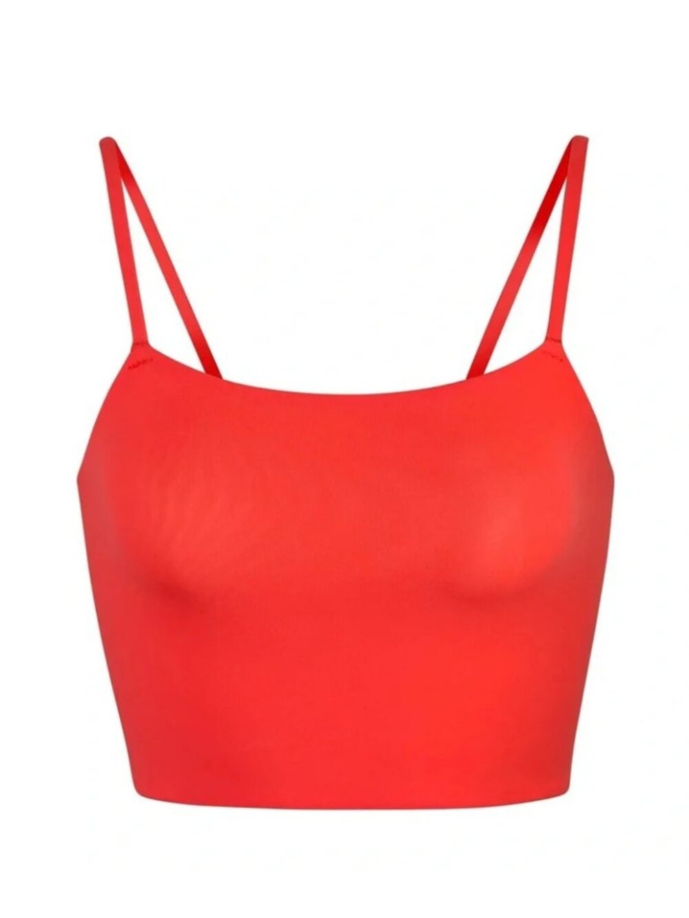 SKIMS Fits Everybody Strappy Back Cami Tank Size XXS Neon Coral Fitted Comfy